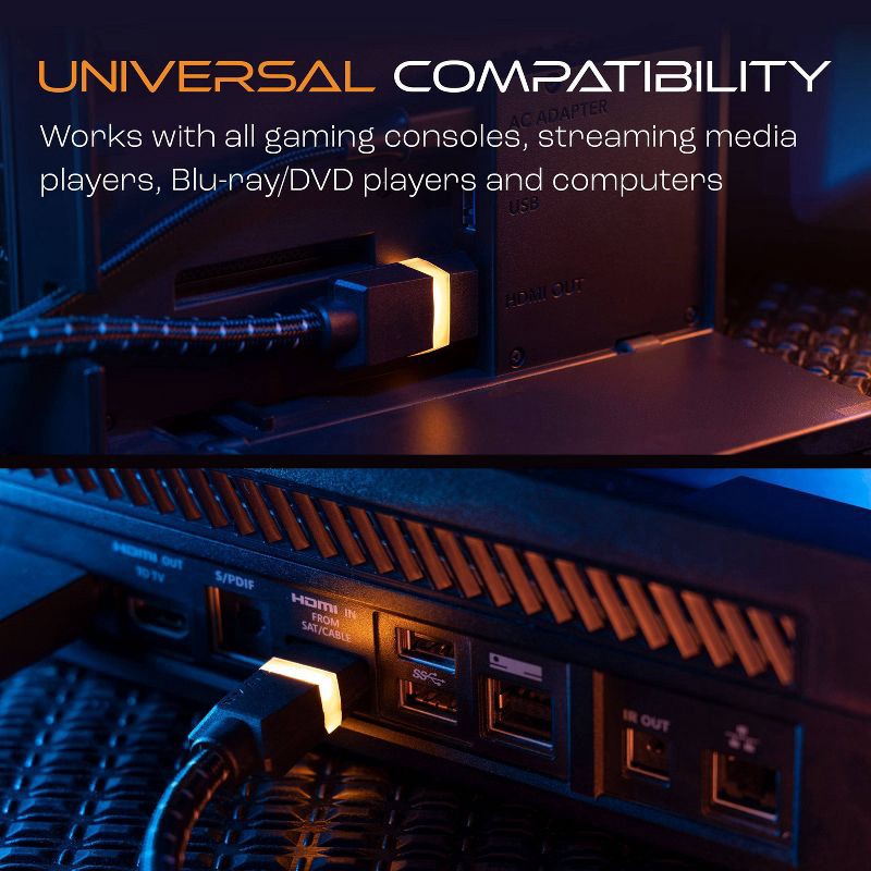 slide 4 of 6, Titan 2.1 Premium 6ft HDMI Cable w/ Ethernet, 6 ft