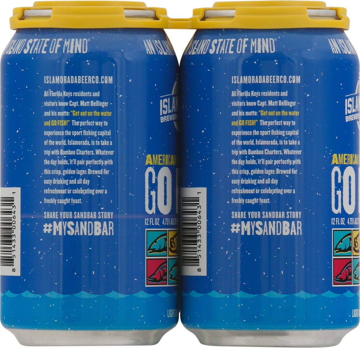 slide 6 of 12, Islamorada American Lager Go Fish Beer 6 - 12 fl oz Cans, 6 ct