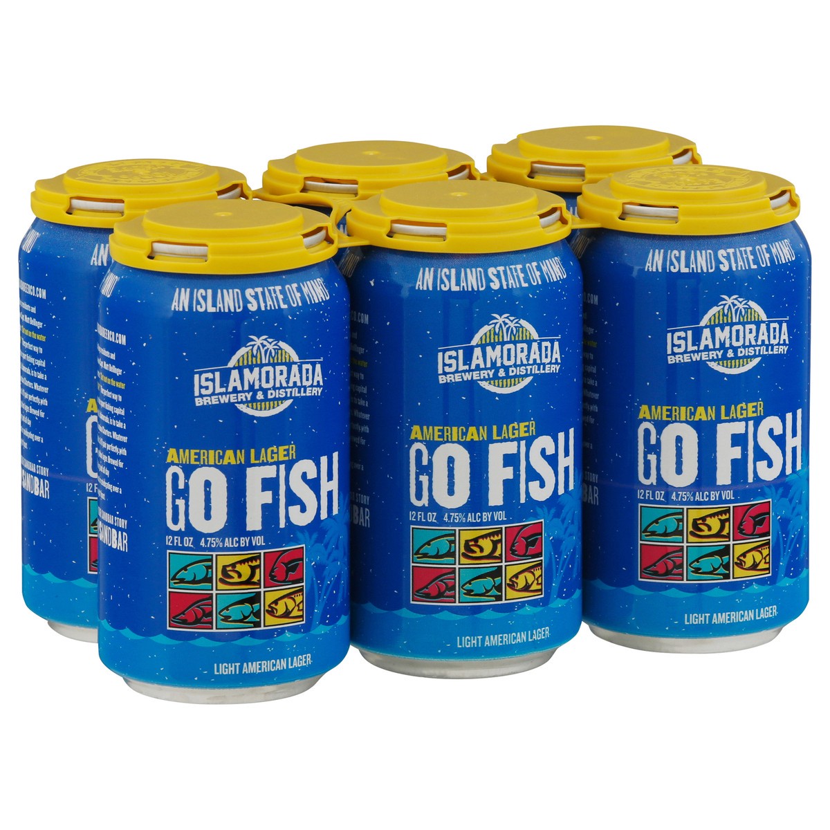slide 9 of 12, Islamorada American Lager Go Fish Beer 6 - 12 fl oz Cans, 6 ct