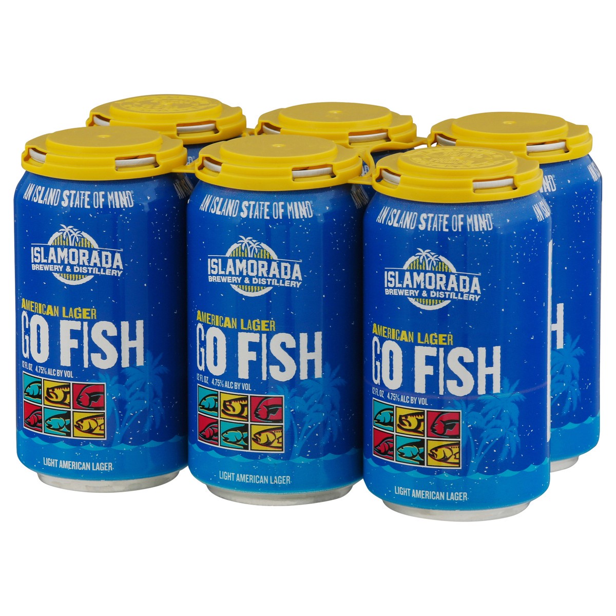 slide 10 of 12, Islamorada American Lager Go Fish Beer 6 - 12 fl oz Cans, 6 ct