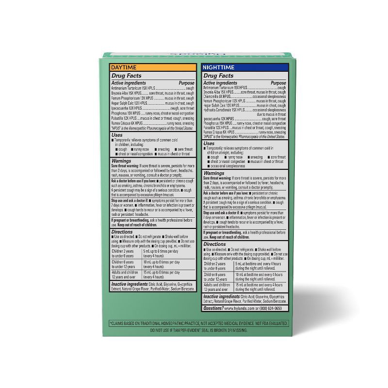 slide 2 of 7, Hyland's Naturals Kids' Cough & Mucus Combo Pack Syrup - Grape - 8 fl oz, 8 fl oz
