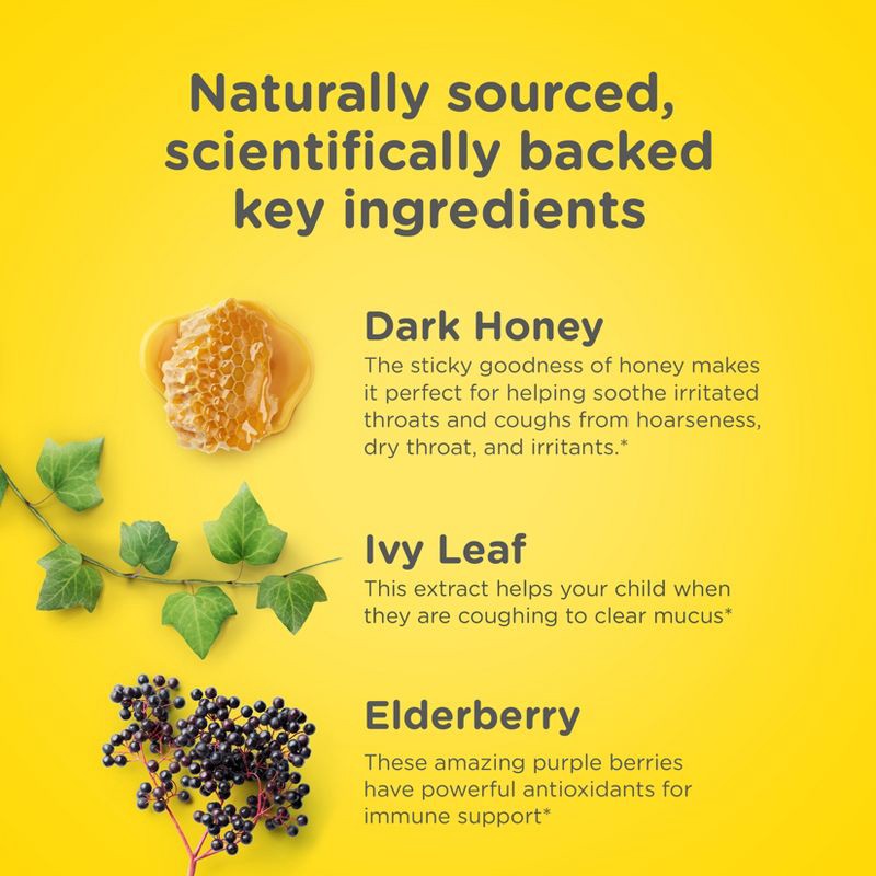 slide 4 of 12, Zarbee's Kid's Cough + Mucus Daytime with Honey, Ivy Leaf, Zinc & Elderberry - Mixed Berry - 4 fl oz, 4 fl oz