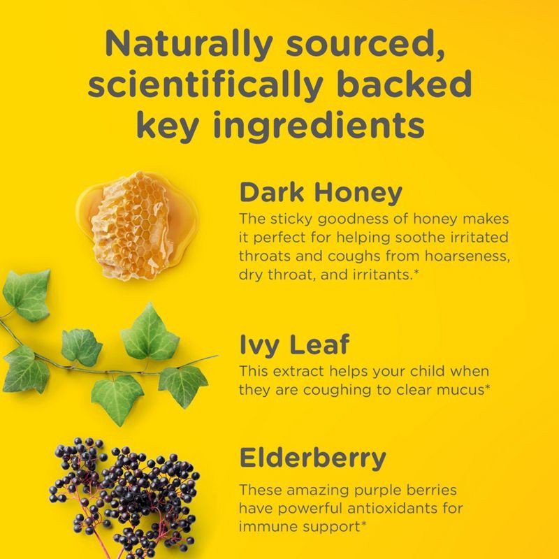 slide 3 of 13, Zarbee's Kid's Cough + Mucus Day/Night with Honey, Ivy Leaf, Zinc & Elderberry - Mixed Berry - 8 fl oz, 8 fl oz