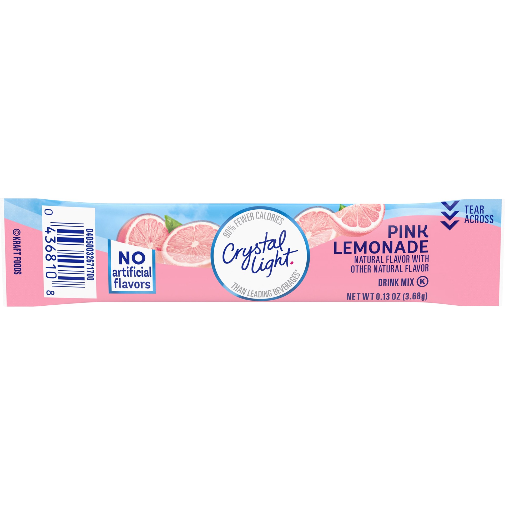 slide 1 of 8, Crystal Light Pink Lemonade Powdered Drink Mix. .13 oz Packet, 0.13 oz