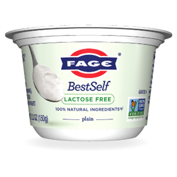 slide 1 of 1, Fage Best Self Lactose Free Plain Greek Yogurt, 5.3 oz