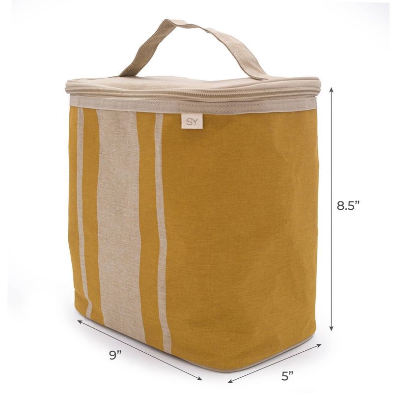 Nourish by SoYoung Lunch Bag - Mustard Stripes