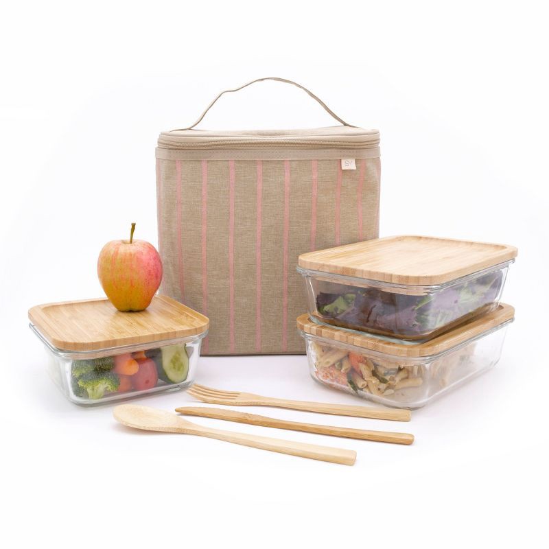 Nourish by SoYoung Lunch Bag - Mustard Stripes 1 ct