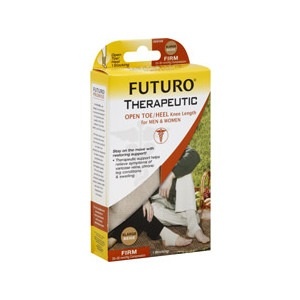 slide 1 of 1, Futuro Therapeutic Support Knee High Open Toe/Heel Firm Extra Large Beige, 1 ct