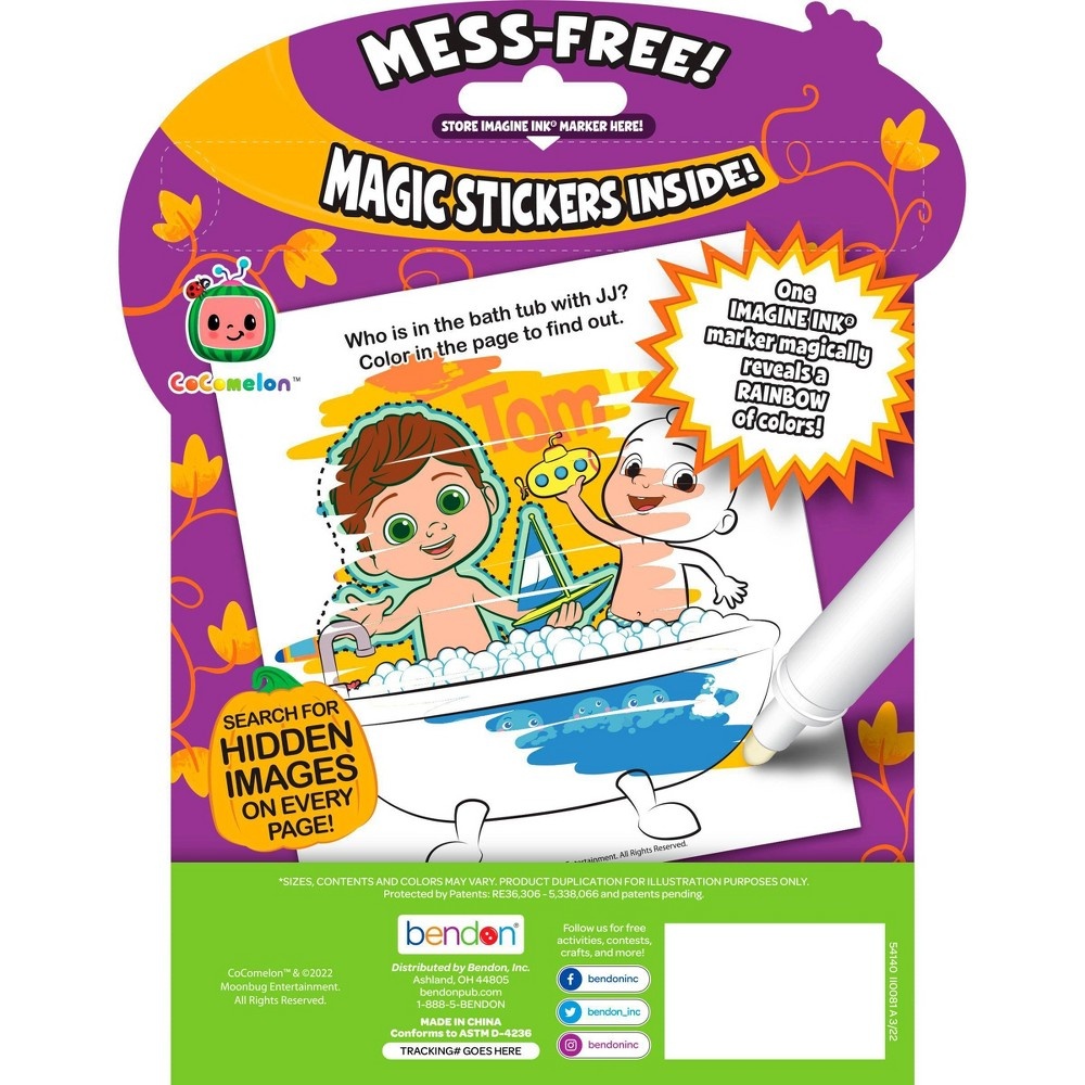 slide 2 of 4, Bendon CoComelon Halloween Imagine Ink Sticker Book, 1 ct