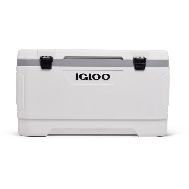 slide 2 of 11, Igloo Latitude 100qt Marine Cooler: UV-Resistant, Hard-Sided Polyethylene, 100 qt