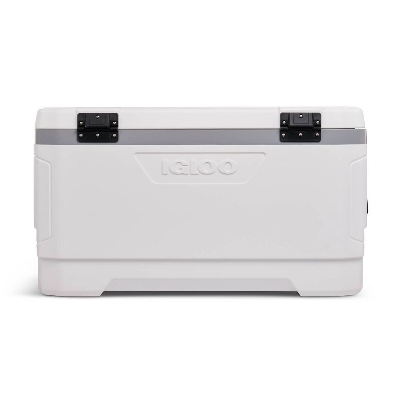 slide 4 of 11, Igloo Latitude 100qt Marine Cooler: UV-Resistant, Hard-Sided Polyethylene, 100 qt