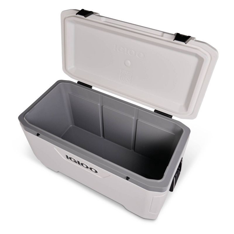 slide 10 of 11, Igloo Latitude 100qt Marine Cooler: UV-Resistant, Hard-Sided Polyethylene, 100 qt