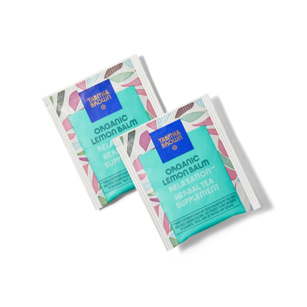 slide 4 of 4, Organic Lemon Balm Relaxation Herbal Tea Supplement- 16ct - Tabitha Brown For Target, 16 ct