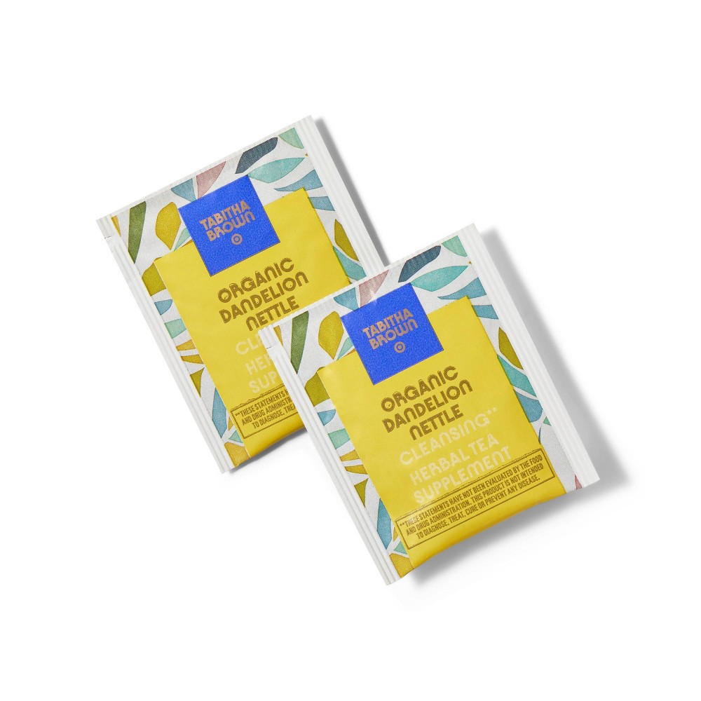 slide 3 of 4, Organic Dandelion Nettle Cleansing Herbal Tea Supplement- 16ct - Tabitha Brown For Target, 16 ct