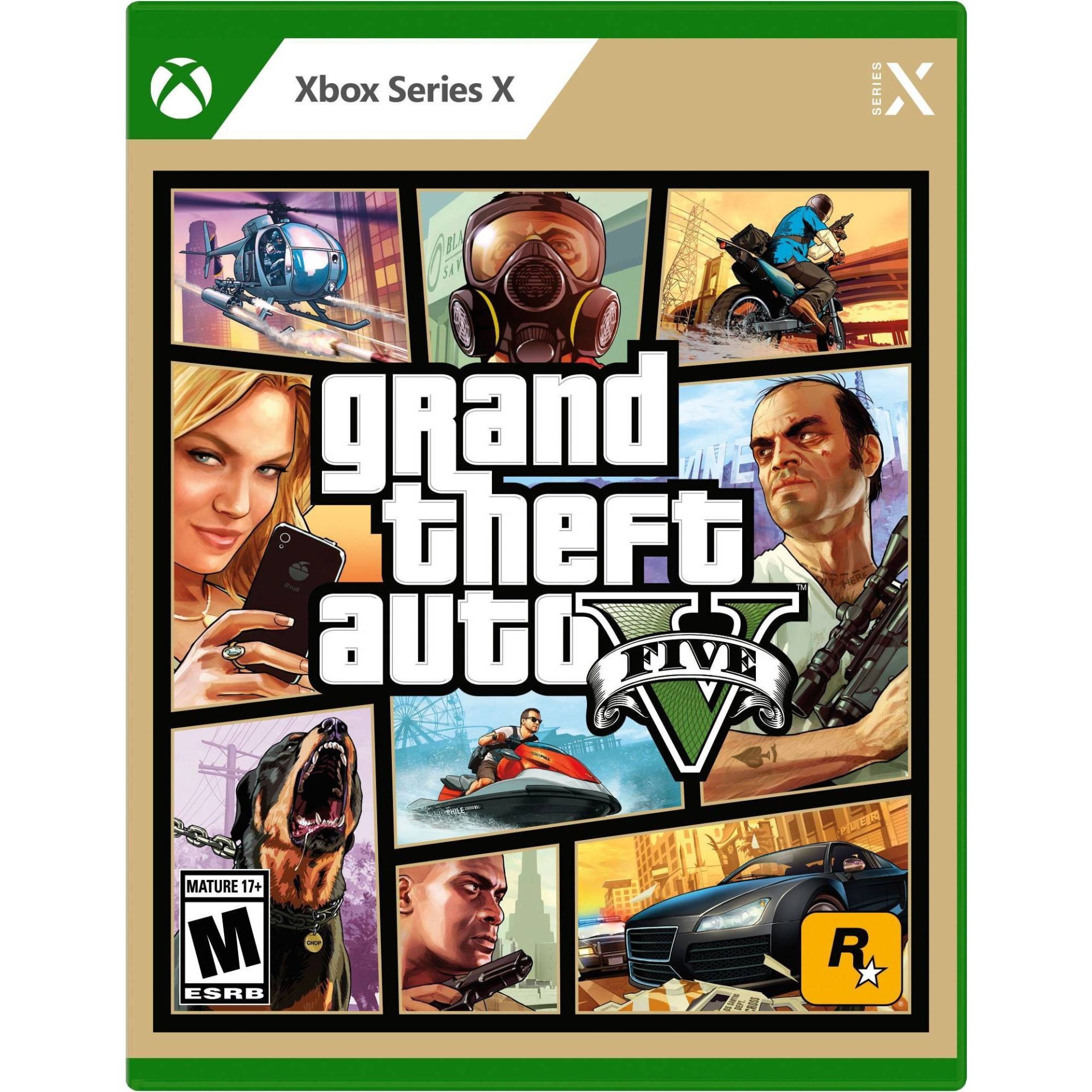 slide 1 of 10, Rockstar Games Grand Theft Auto V - Xbox Series X, 1 ct