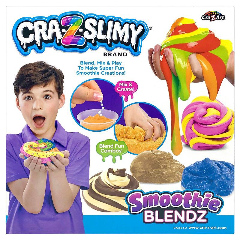 slide 2 of 9, Cra-Z-Slimy Smoothie Blendz: Creative Thinking Slimes & Putties Set, 15-Pieces, Includes Fun Colors, 1 ct