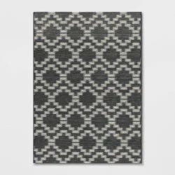 5'x7' Tapestry Outdoor Rug Black/White - Threshold™