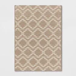 5'x7' Tapestry Outdoor Rug Tan/White - Threshold™