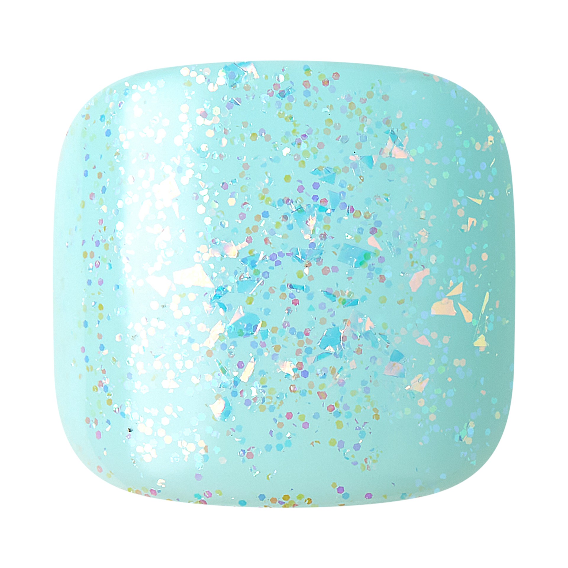 slide 2 of 5, imPRESS KISS imPRESS Square Press-On Toenails, Blue, 24 Pieces, 28 pc