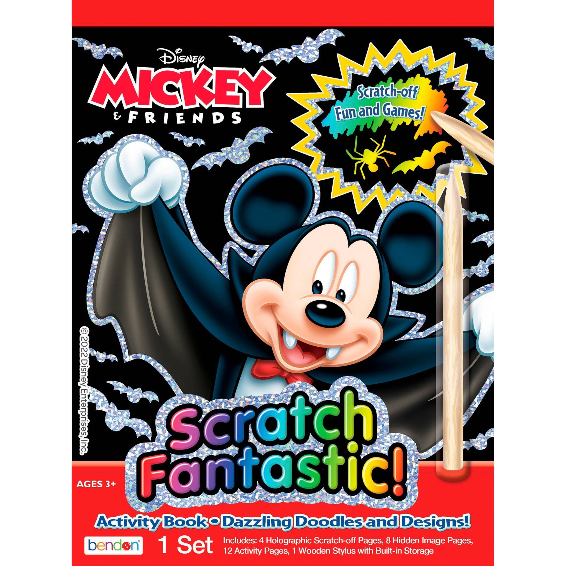 slide 1 of 4, Bendon Mickey & Friends Halloween Scratch Fantastic Act Book, 1 ct