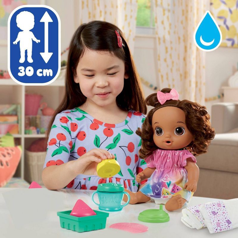 slide 8 of 8, Baby Alive Fruity Sips Baby Doll - Brown Hair/Brown Eyes, 1 ct