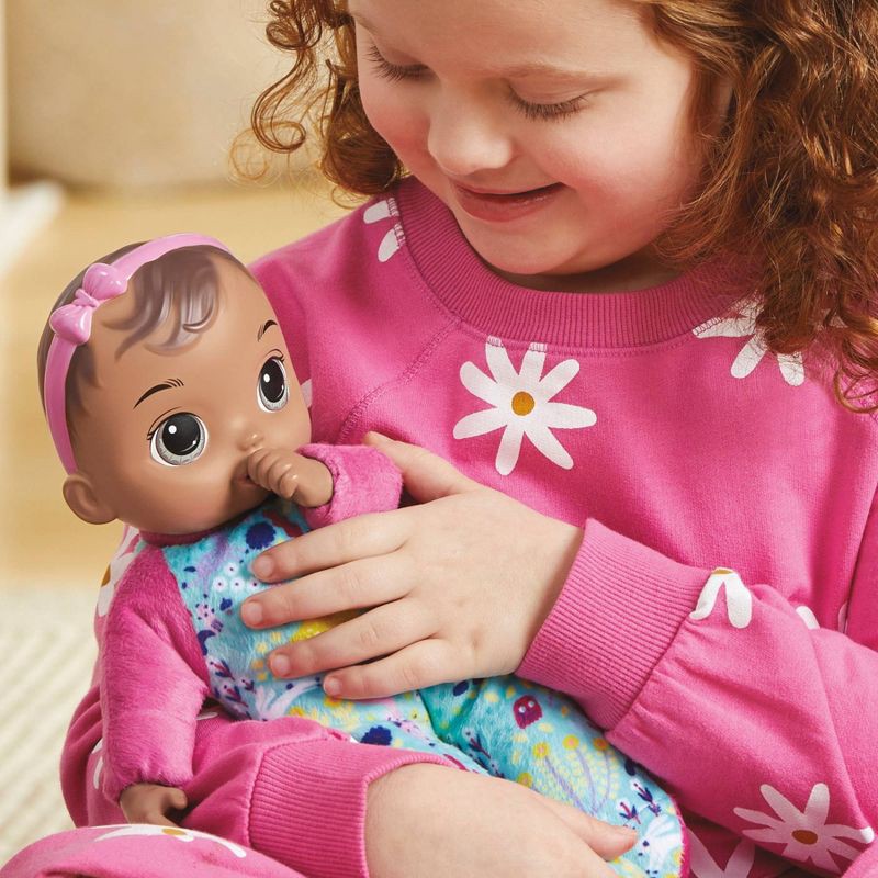 slide 6 of 7, Baby Alive Sweet 'N Snugglier Baby Doll - Brown Hair/Brown Eyes, 1 ct