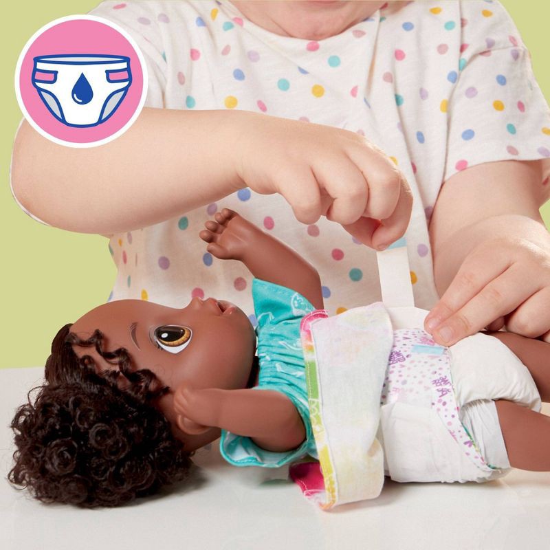 slide 4 of 6, Baby Alive Fruity Sips Baby Doll - Black Hair/Brown Eyes, 1 ct