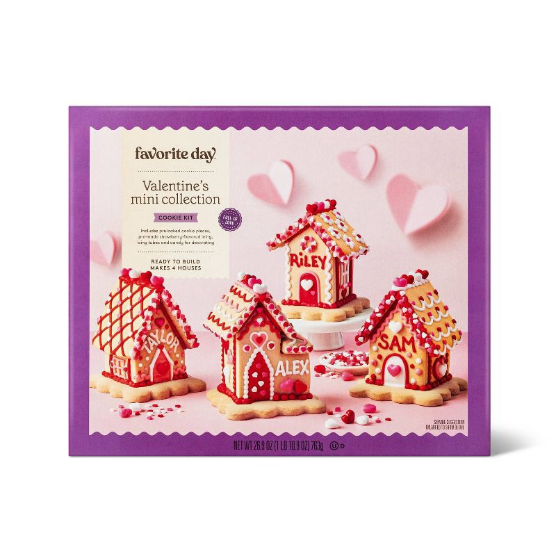Valentines Mini Collection Cookie House Kit - 26.9oz - Favorite