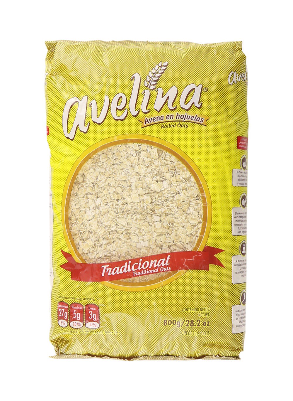 slide 1 of 1, Avelina Traditional Rolled Oats, 800 gram