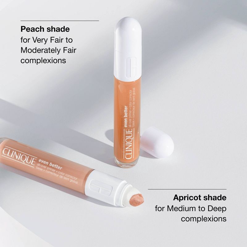 slide 6 of 9, Clinique Even Better All-Over Primer + Color Corrector - Peach - 0.2 fl oz - Ulta Beauty, 0.2 fl oz