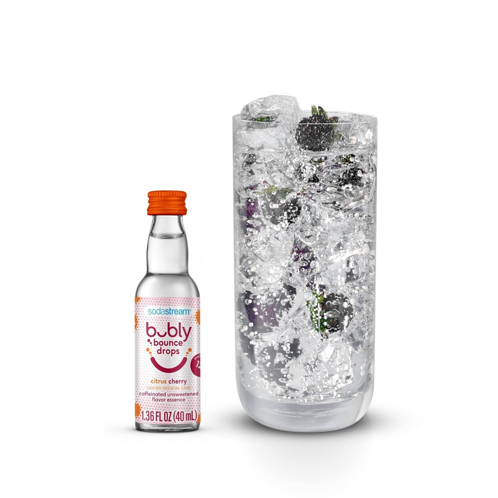 SodaStream bubly bounce Caffeinated Cherry Citrus Flavor Drops 1.36