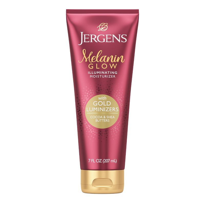 slide 1 of 11, Jergens Natural Glow Melanin Glow Body Lotion - Gold - 7 fl oz, 7 fl oz