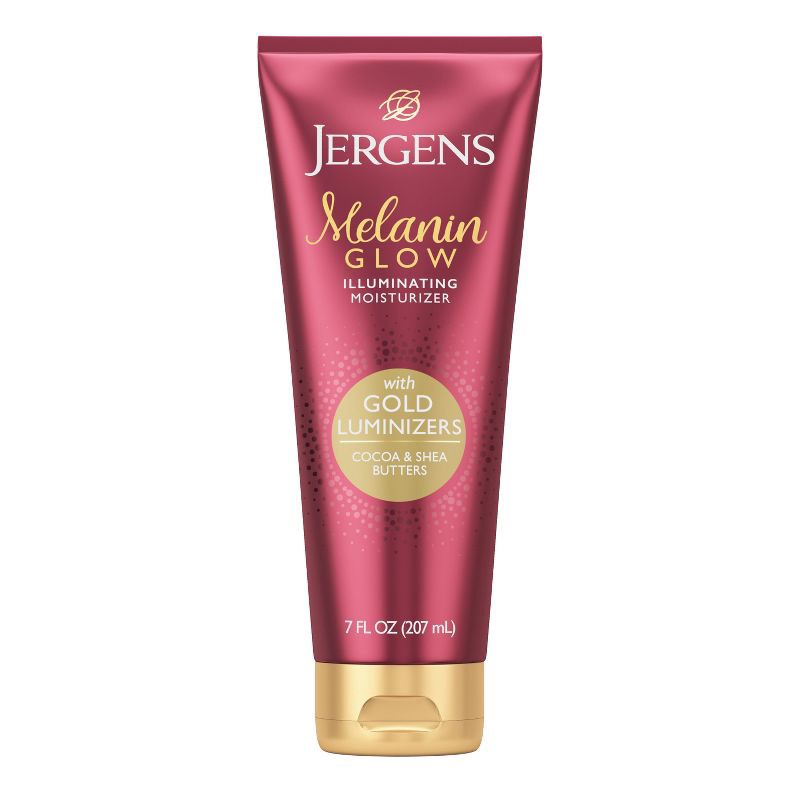 slide 1 of 11, Jergens Natural Glow Melanin Glow Body Lotion - Gold - 7 fl oz, 7 fl oz