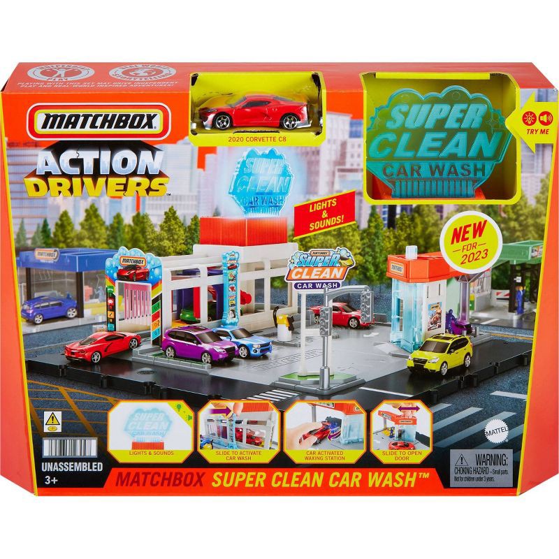 slide 6 of 6, Matchbox MBX Action Drivers Super Car Wash Playset, 1 ct