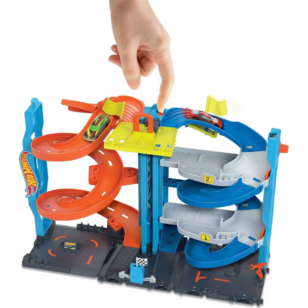 slide 2 of 3, Hot Wheels City Transforming Race Tower, 1 ct