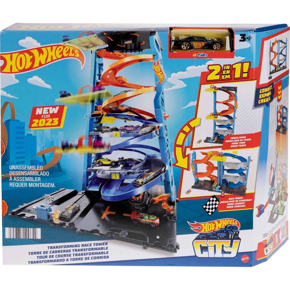 slide 3 of 3, Hot Wheels City Transforming Race Tower, 1 ct