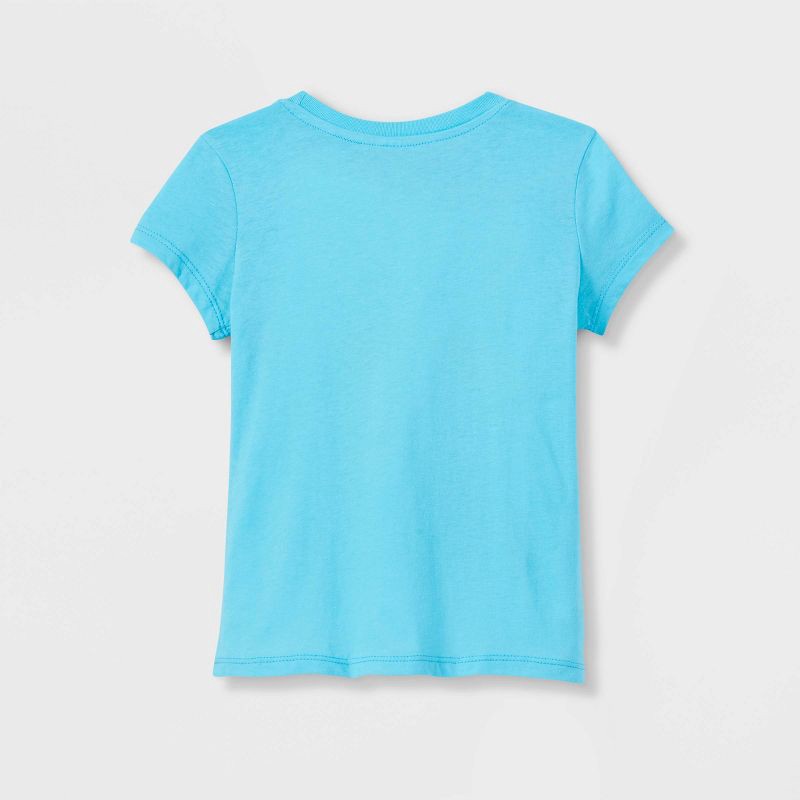 slide 2 of 2, Girls'Disney Encanto Butterfly Short Sleeve Graphic T-Shirt - Blue M: Mirabel, Tween Casual Wear, Cotton Blend, 1 ct