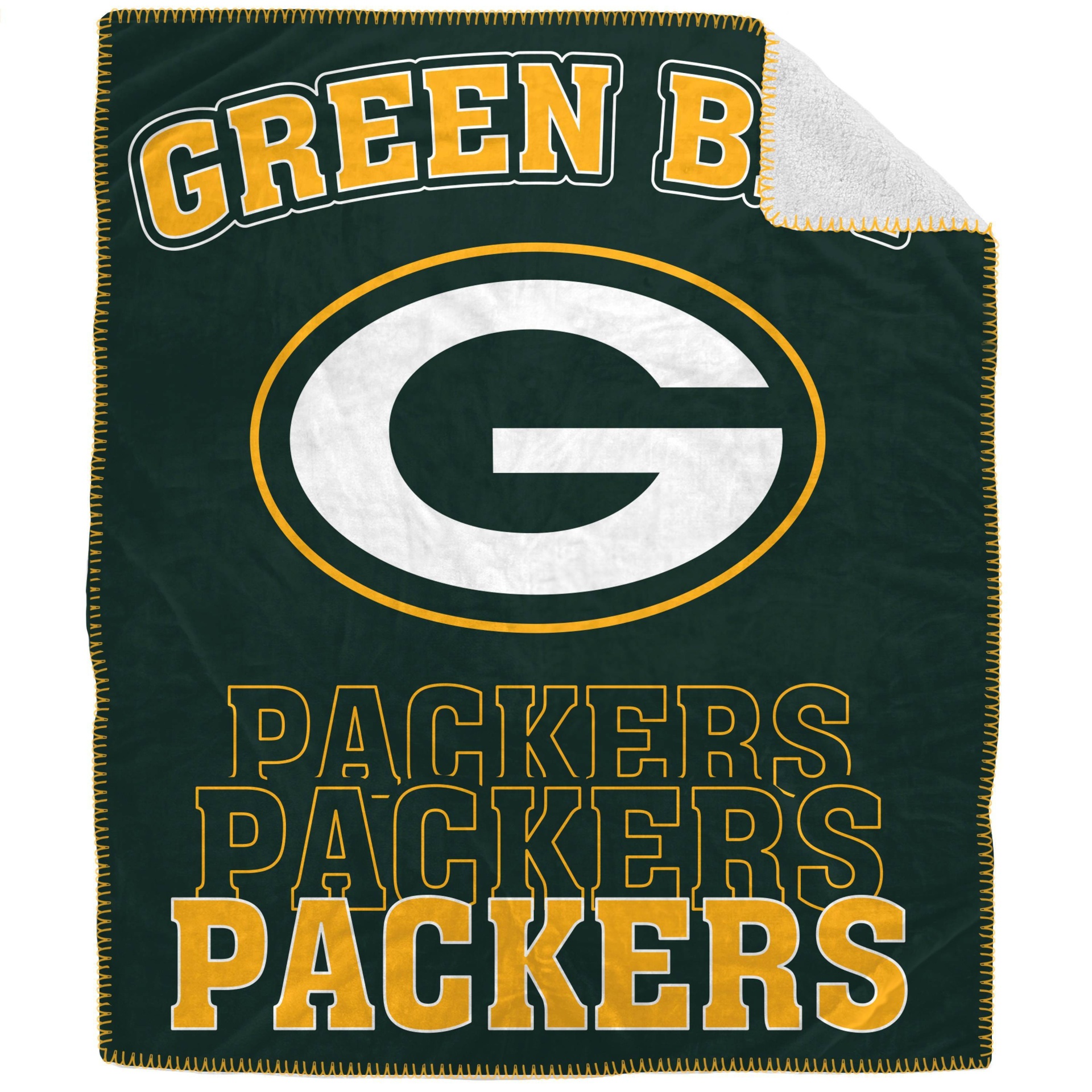 NFL Green Bay Packers Replay Curve Blanket 1 ct