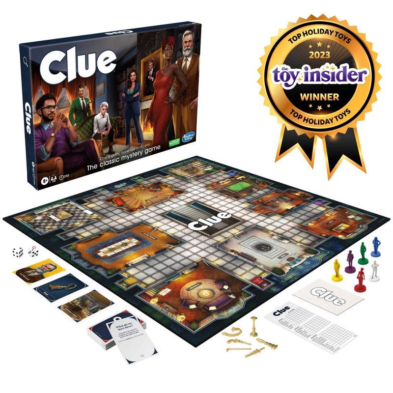slide 3 of 8, Hasbro Gaming Clue Classic Mystery Board Game, 1 ct