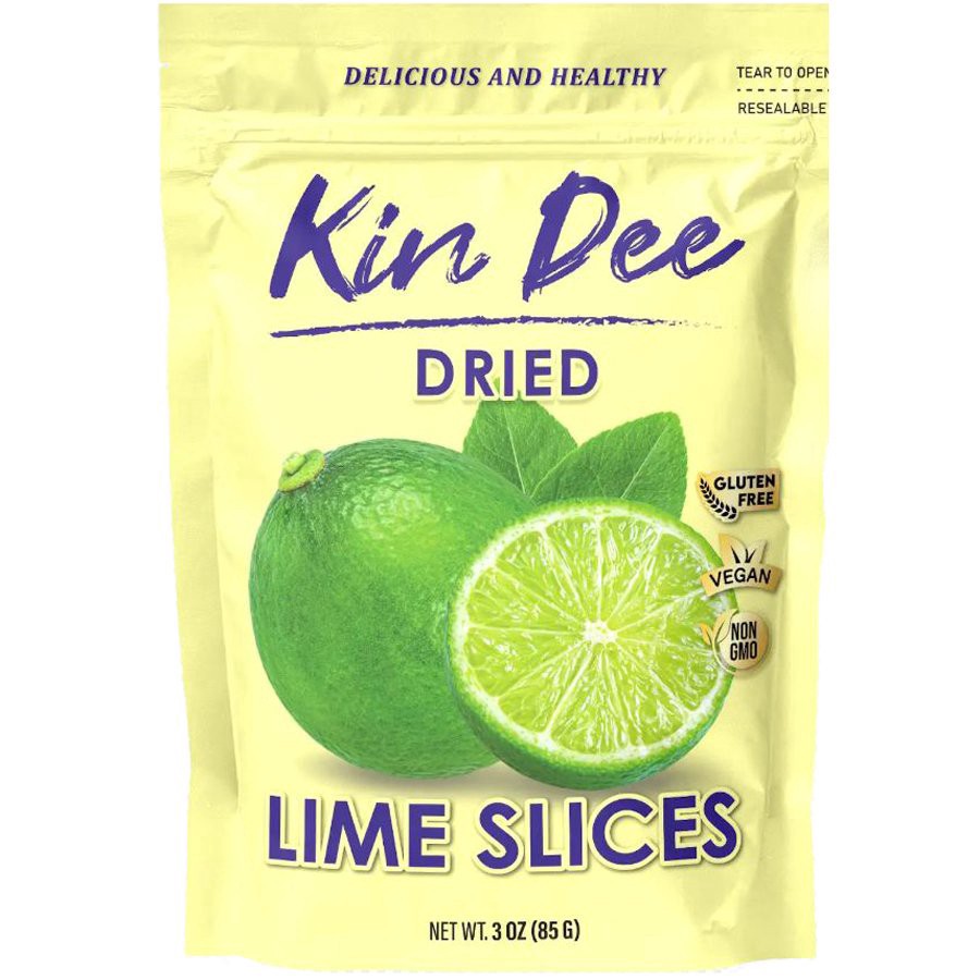 slide 1 of 1, Kin Dee Dried Lime Slices, 3 oz