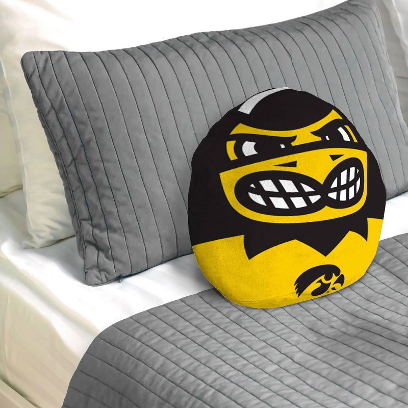 slide 2 of 3, NCAA Iowa Hawkeyes 16"x16" Plushie Mascot Pillow: Sports Novelty Pillow, 1 ct