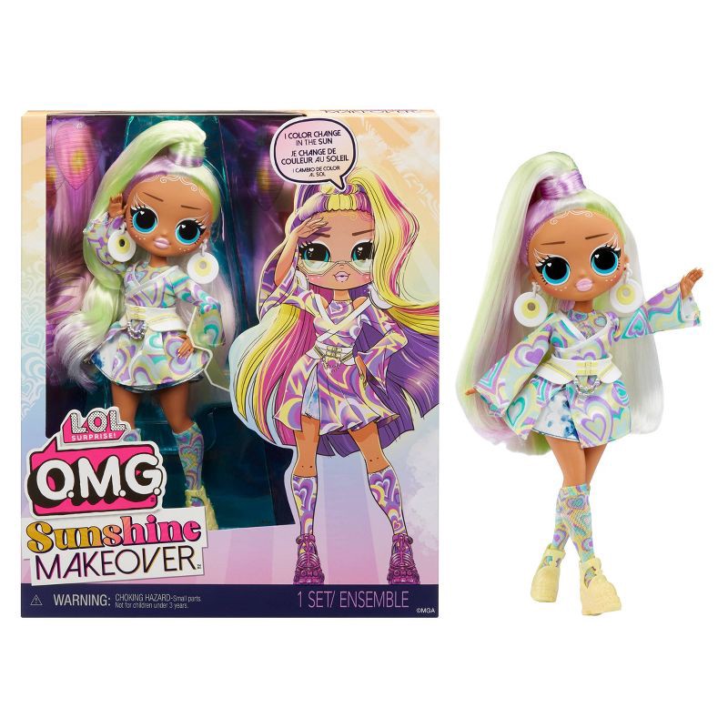 slide 1 of 9, L.O.L. Surprise! OMG Sunshine Color Change - Sunrise Fashion Doll with Color Changing Hair, 1 ct