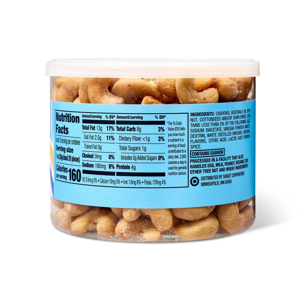 slide 3 of 3, Vegan Salt & Vinegar Cashews - 9.5oz - Tabitha Brown For Target, 9.5 oz