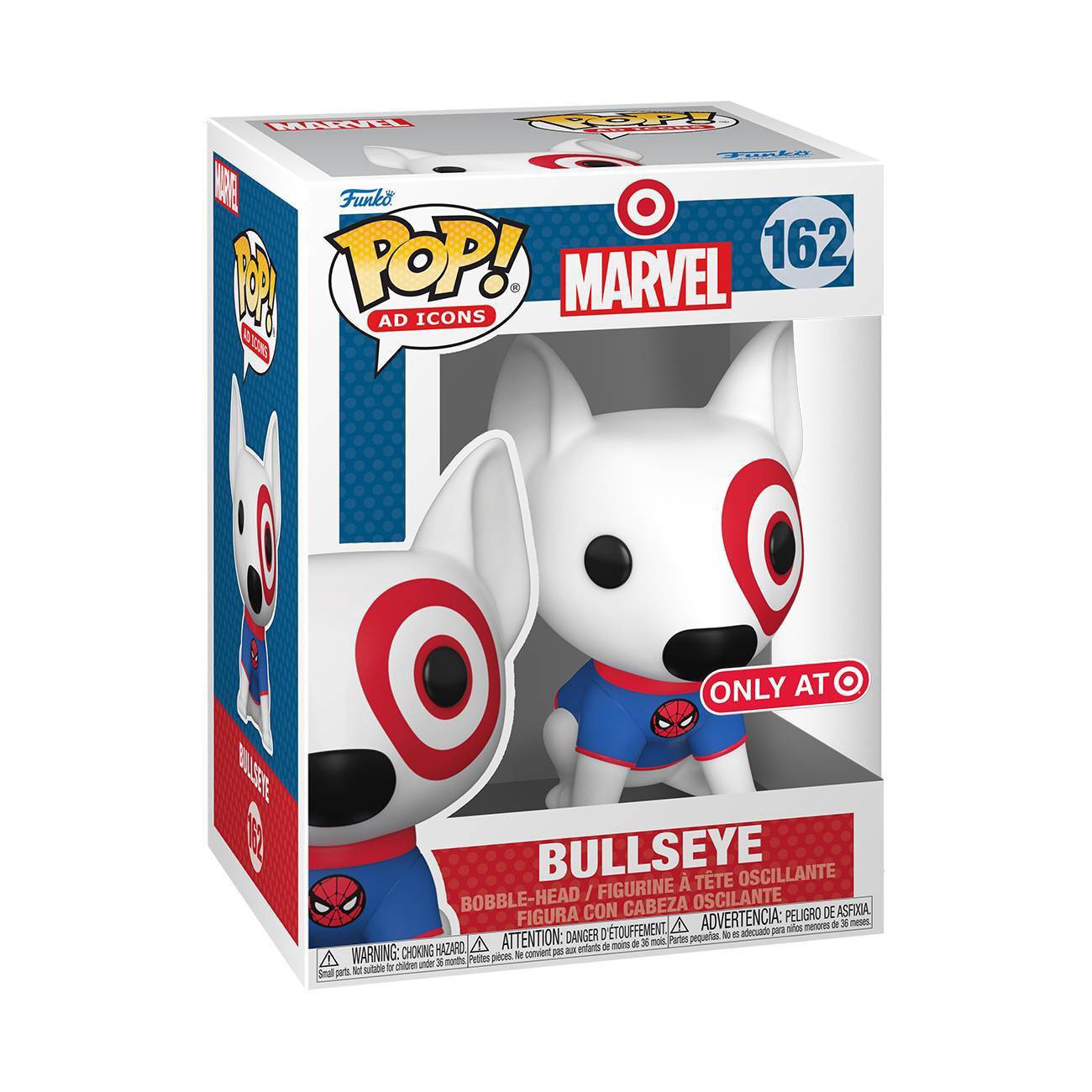 slide 1 of 3, Funko POP! Ad Icons: Target - Bullseye as Spidey (Target Exclusive), 1 ct