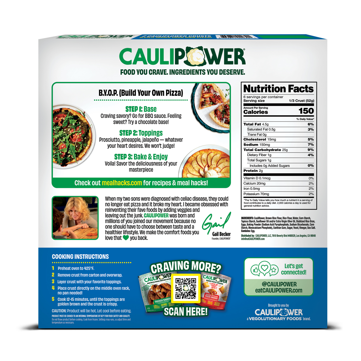 slide 2 of 6, Caulipower Cauliflower Pizza Crusts, 2 ct