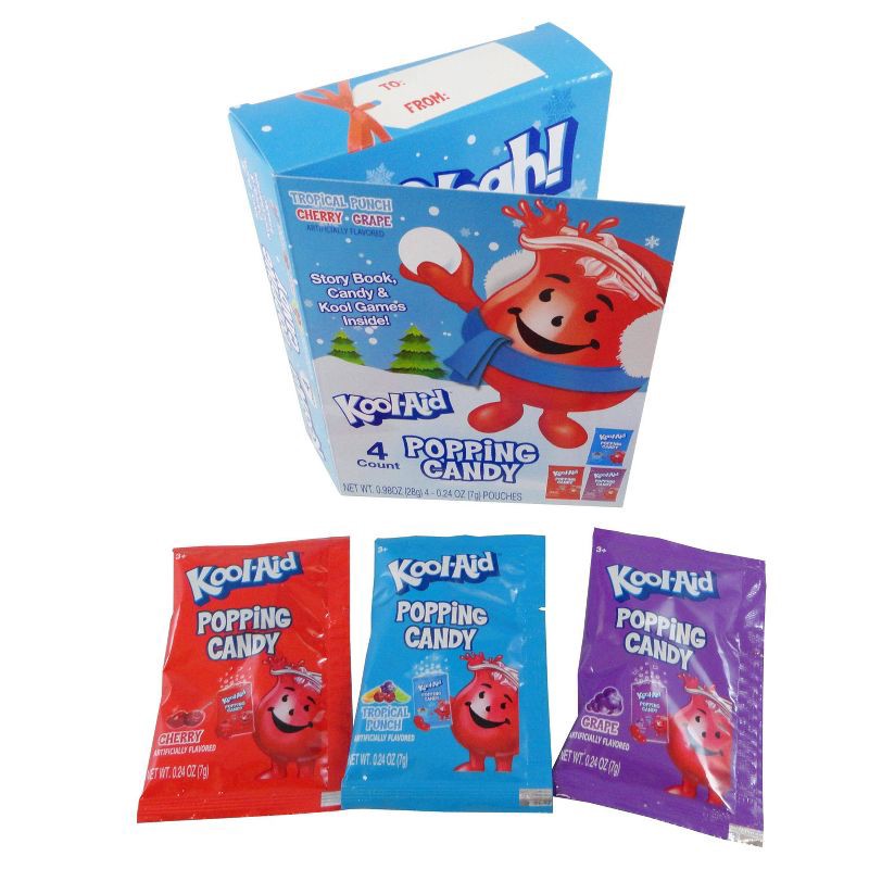 slide 3 of 5, Kool-Aid Christmas Popping Candy Story Book - 0.98oz/4pk, 0.98 oz, 4 ct