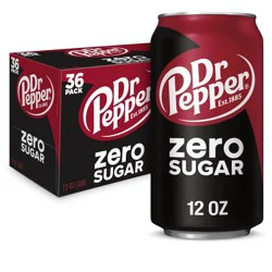 Dr Pepper Zero Sugar 24 Pack Soda 24 ea