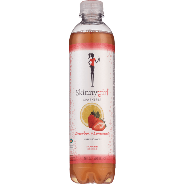 slide 1 of 1, AriZona Skinny Girl Sparklers Strawberry Lemonade Sparkling Water - 17 fl oz, 17 fl oz