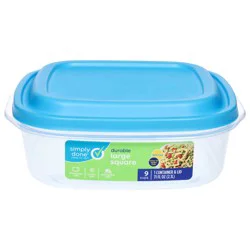 Simply Done Large Square Durable Container & Lid - 9 Cup