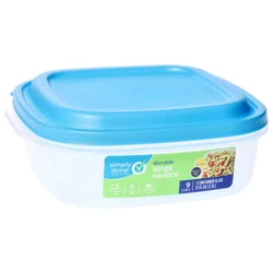 Simply Done Container & Lid, Durable, Large Square, 9 Cup